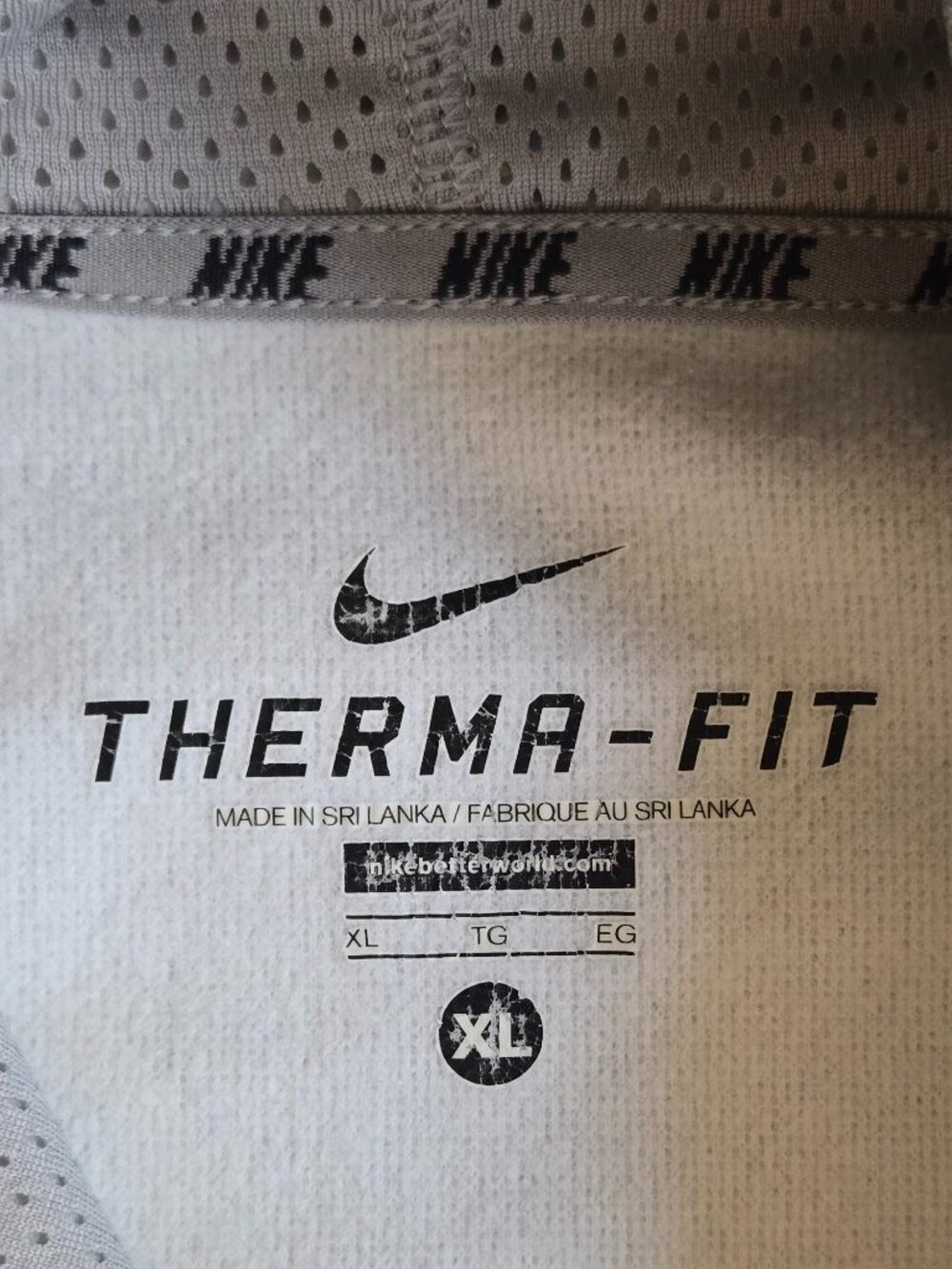 Nike Therma‑Fit Hoodie Men’s XL Gray Athletic Training Pullover Sweatshirt - Picture 11 of 15